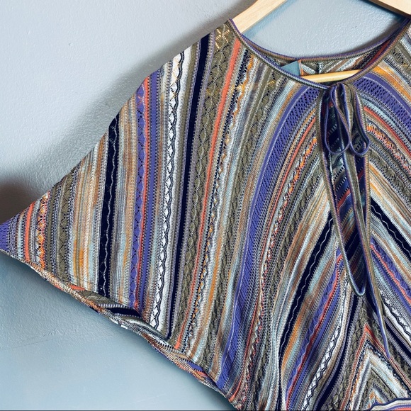 Missoni knit top keyhole dolman sleeve 6 designer - Picture 3 of 8